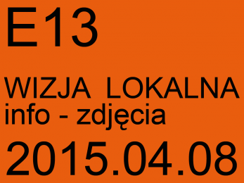 Europan E13 - wizja lokalna